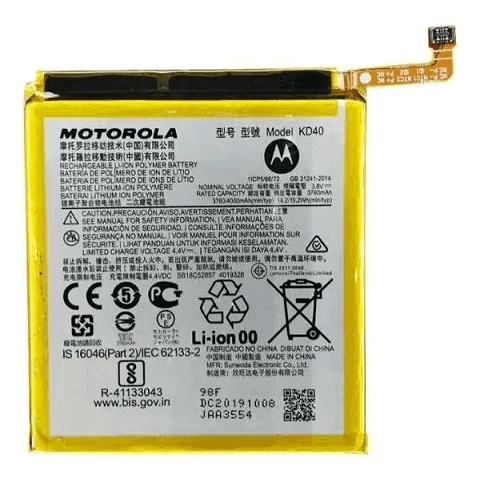 Criminal Reduction Magistrate Bateria Motorola Moto G8 Plus XT2019 KD40 - INFOCELRIO
